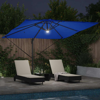 Roma Parasol Blue 286 x 284 x 270 cm Aluminium and Polyester