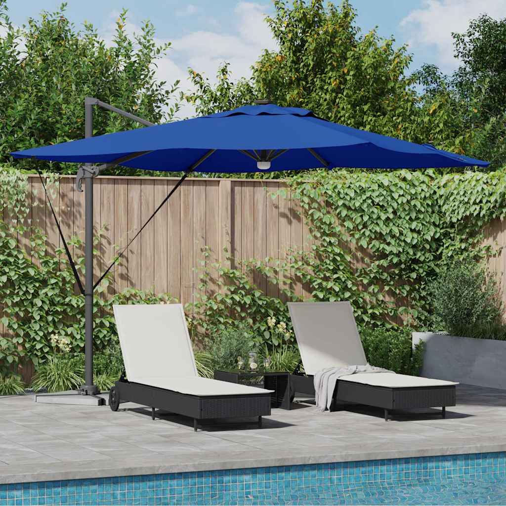 Roma Parasol Blue 286 x 284 x 270 cm Aluminium and Polyester