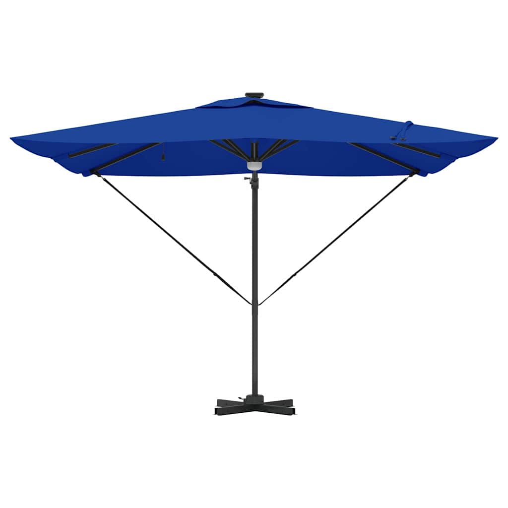 Roma Parasol Blue 286 x 284 x 270 cm Aluminium and Polyester