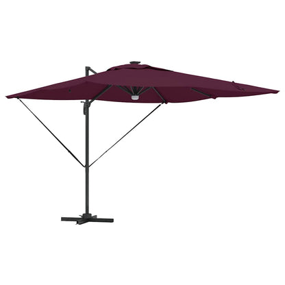 Roma Parasol Red 286 x 284 x 270 cm Aluminium and Polyester