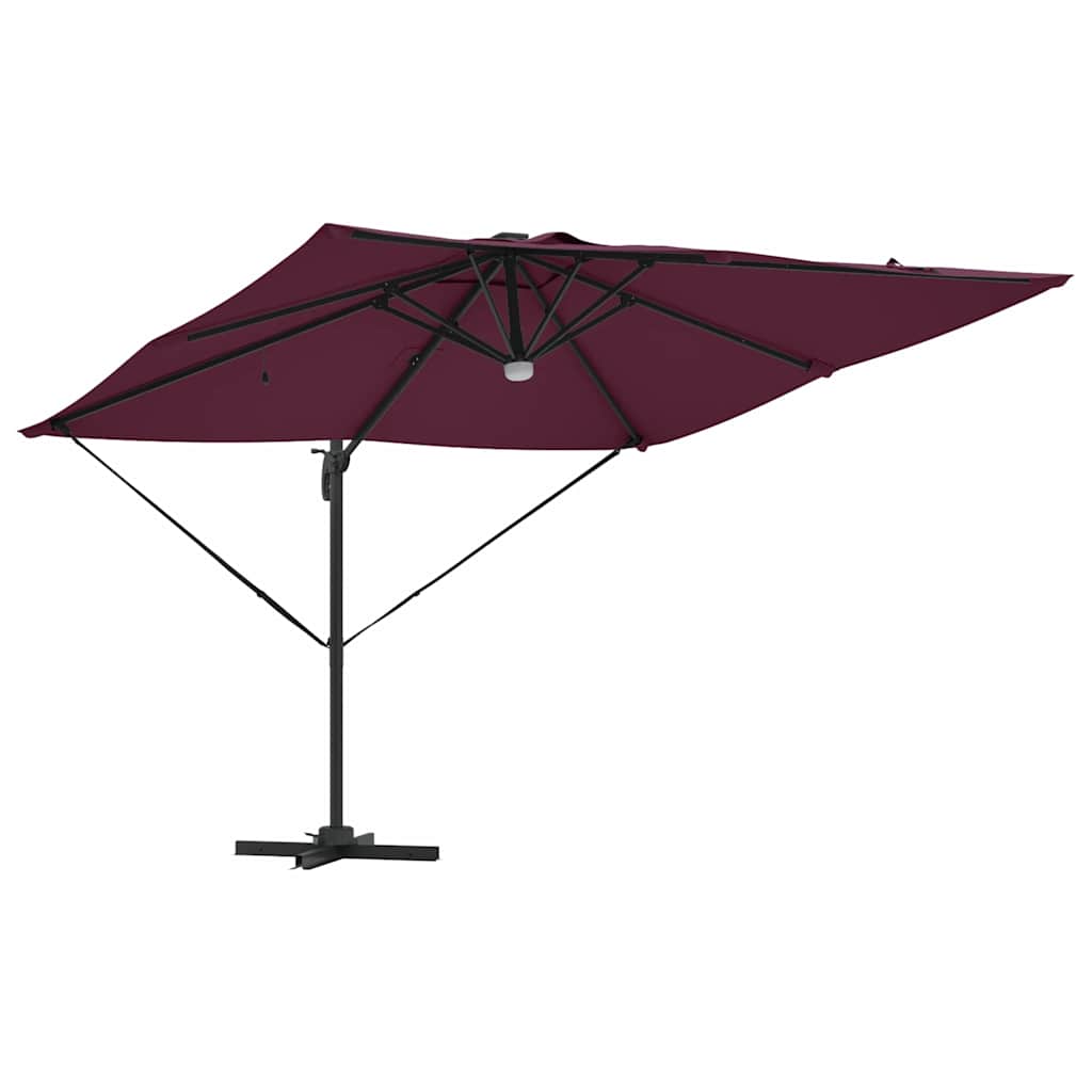 Roma Parasol Red 286 x 284 x 270 cm Aluminium and Polyester