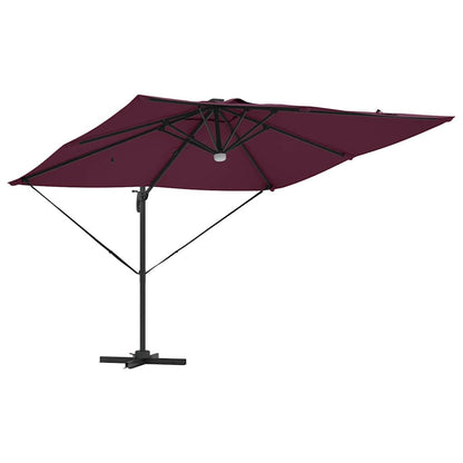 Roma Parasol Red 286 x 284 x 270 cm Aluminium and Polyester