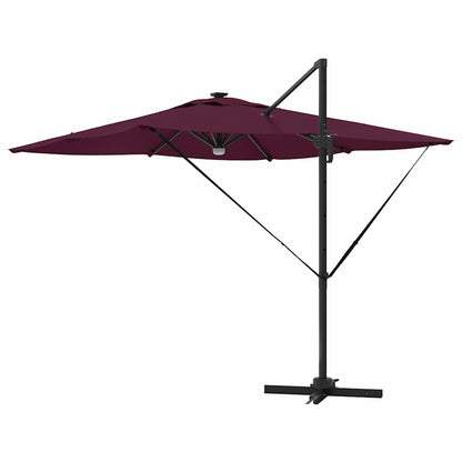 Roma Parasol Red 286 x 284 x 270 cm Aluminium and Polyester