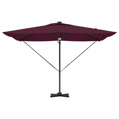 Roma Parasol Red 286 x 284 x 270 cm Aluminium and Polyester