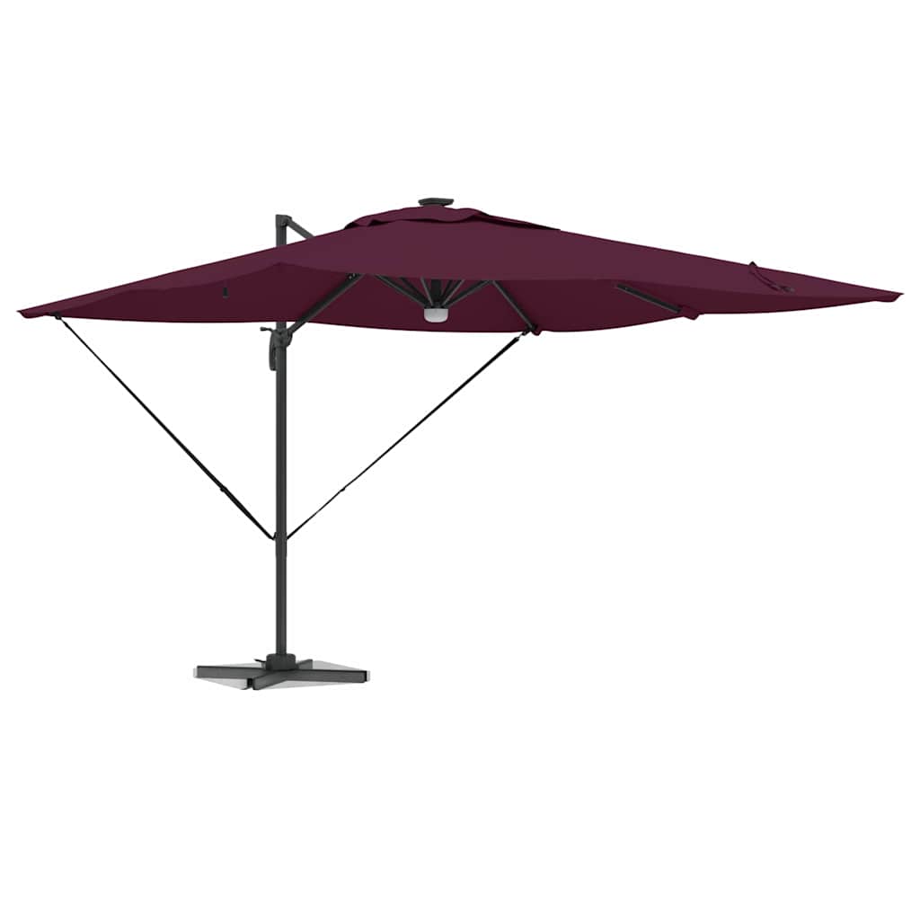 Roma Parasol Red 286 x 284 x 270 cm Aluminium and Polyester