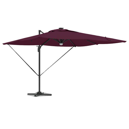 Roma Parasol Red 286 x 284 x 270 cm Aluminium and Polyester