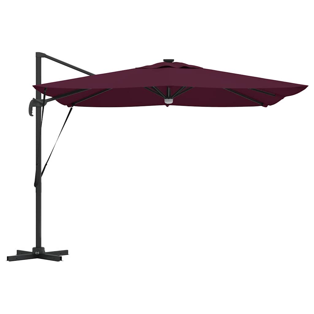 Roma Parasol Red 286 x 284 x 270 cm Aluminium and Polyester