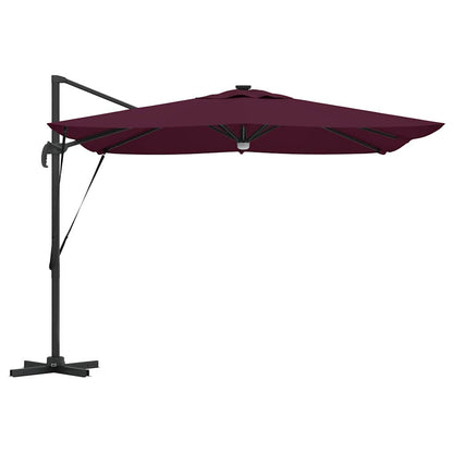 Roma Parasol Red 286 x 284 x 270 cm Aluminium and Polyester