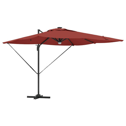 Roma Parasol Red 286 x 284 x 270 cm Aluminium and Polyester