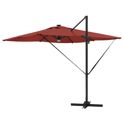 Roma Parasol Red 286 x 284 x 270 cm Aluminium and Polyester