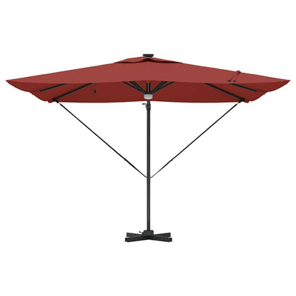 Roma Parasol Red 286 x 284 x 270 cm Aluminium and Polyester
