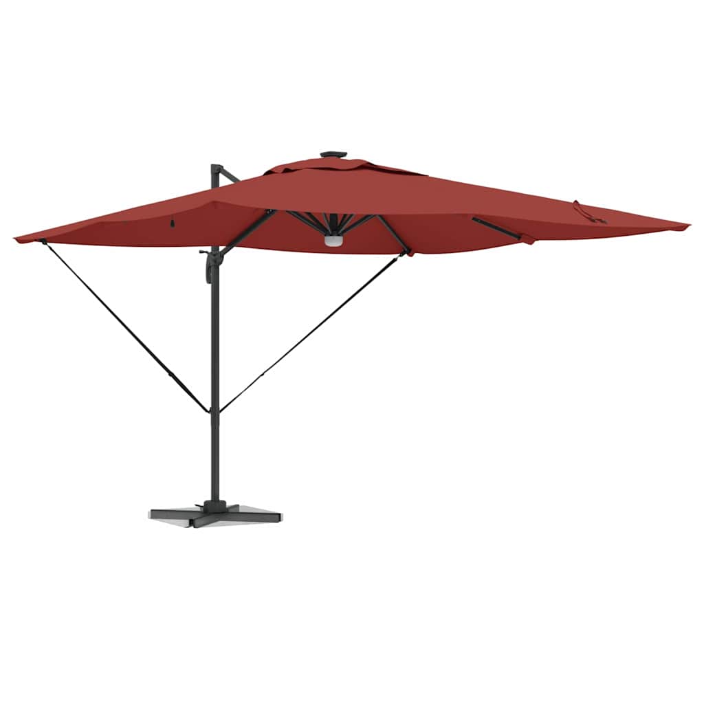 Roma Parasol Red 286 x 284 x 270 cm Aluminium and Polyester