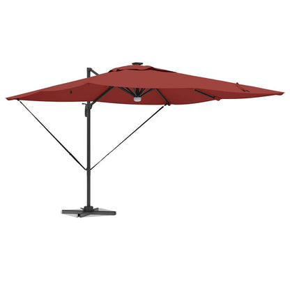 Roma Parasol Red 286 x 284 x 270 cm Aluminium and Polyester
