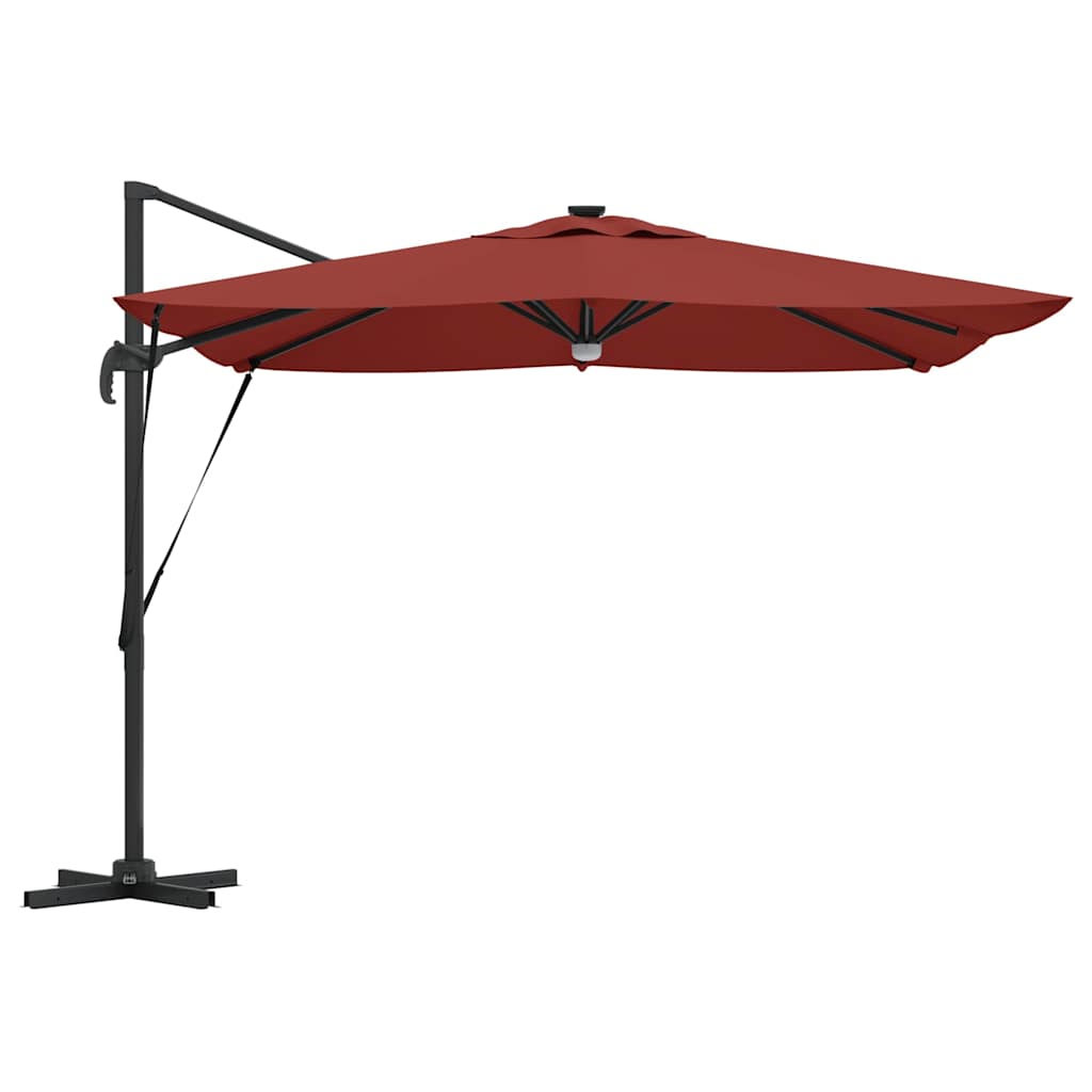 Roma Parasol Red 286 x 284 x 270 cm Aluminium and Polyester