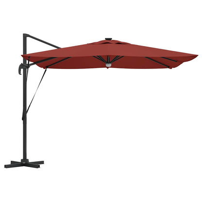 Roma Parasol Red 286 x 284 x 270 cm Aluminium and Polyester