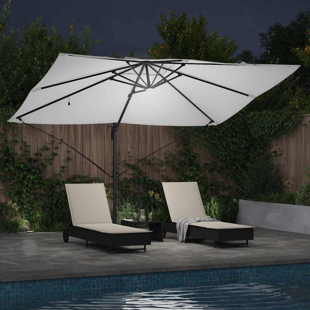 Umbrella Sand 351 x 250 x 253 cm Polyester and Aluminium