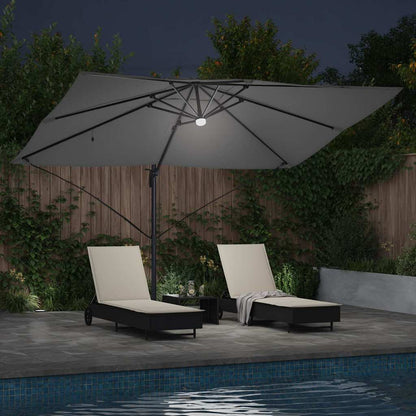 Umbrella Anthracite 351 x 250 x 253 cm Polyester and Aluminium