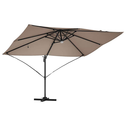 Umbrella Taupe 351 x 250 x 253 cm Polyester and Aluminium