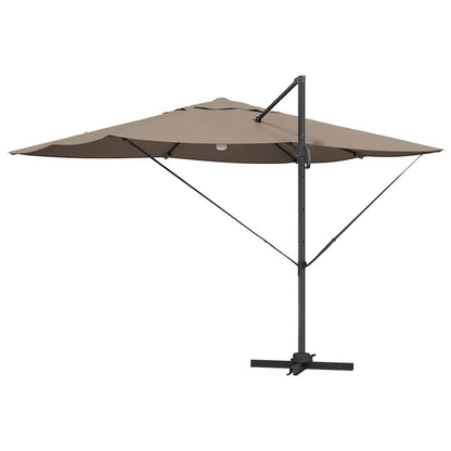 Umbrella Taupe 351 x 250 x 253 cm Polyester and Aluminium