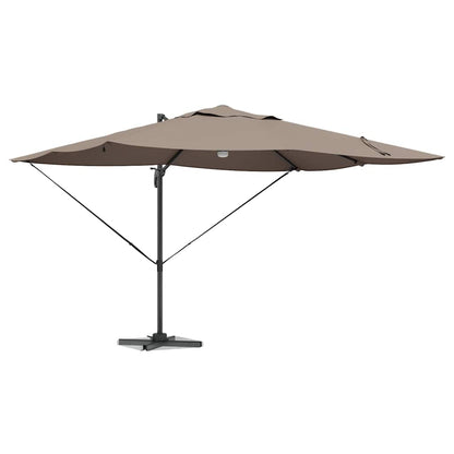 Umbrella Taupe 351 x 250 x 253 cm Polyester and Aluminium