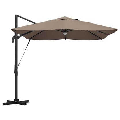 Umbrella Taupe 351 x 250 x 253 cm Polyester and Aluminium