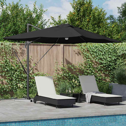 Umbrella Black 351 x 250 x 253 cm Polyester and Aluminium