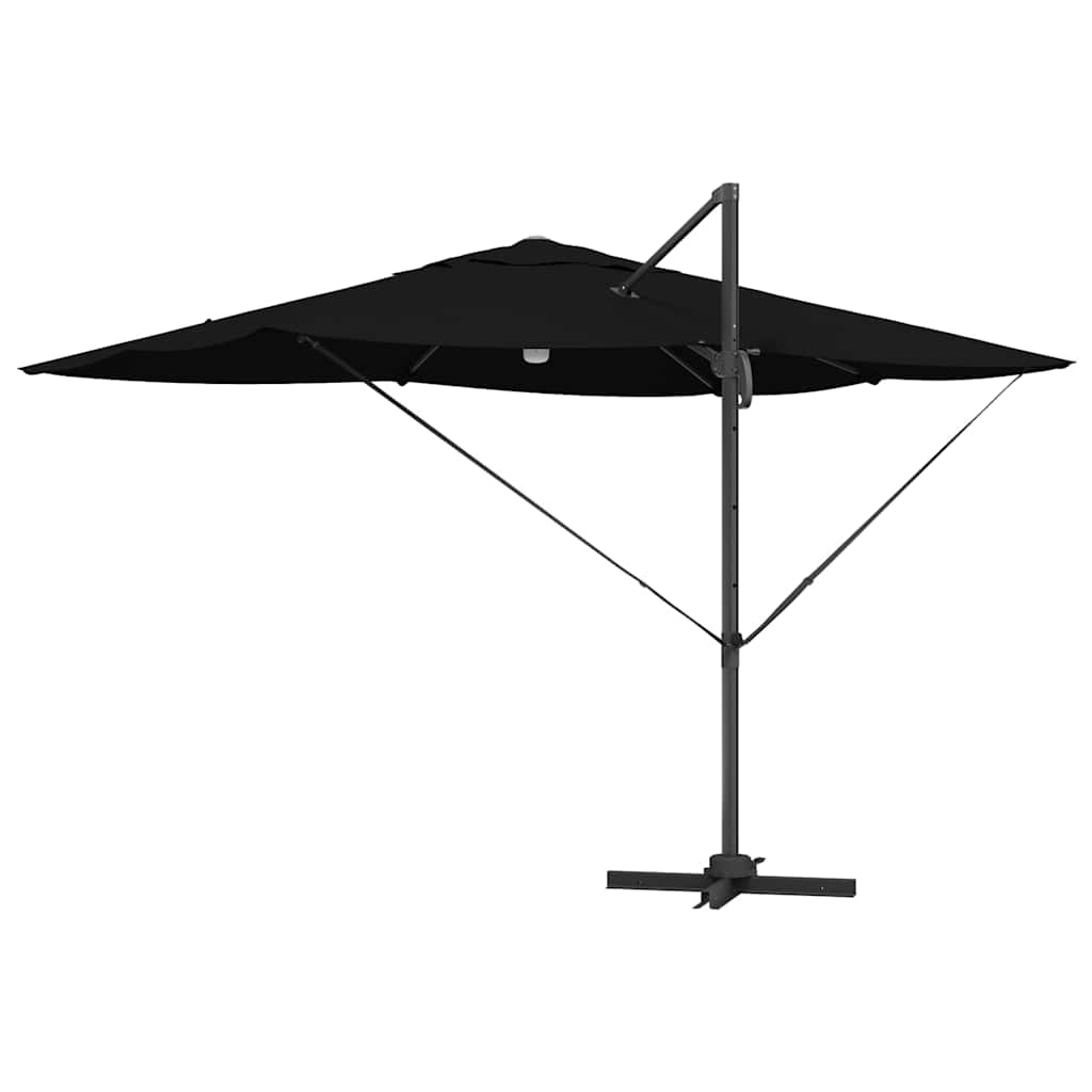 Umbrella Black 351 x 250 x 253 cm Polyester and Aluminium