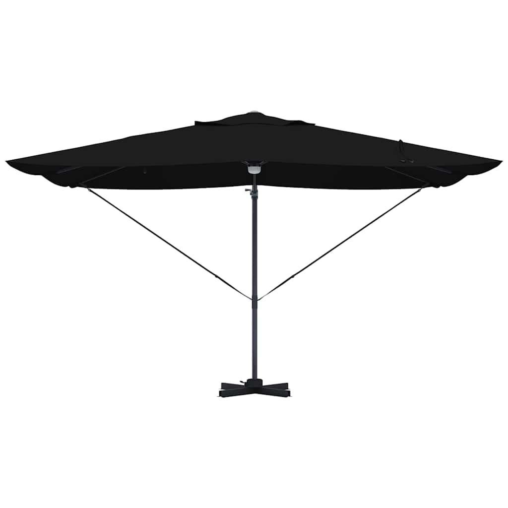 Umbrella Black 351 x 250 x 253 cm Polyester and Aluminium