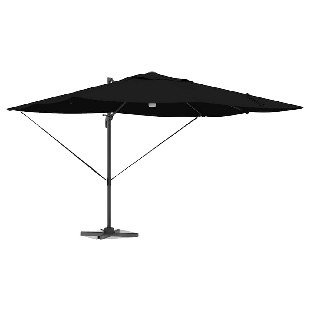 Umbrella Black 351 x 250 x 253 cm Polyester and Aluminium