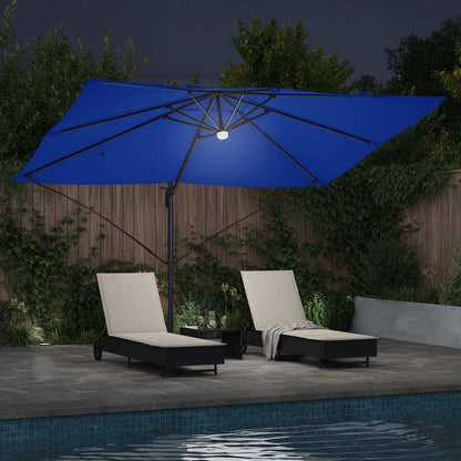Umbrella Azurblau 351 x 250 x 253 cm Polyester and Aluminium