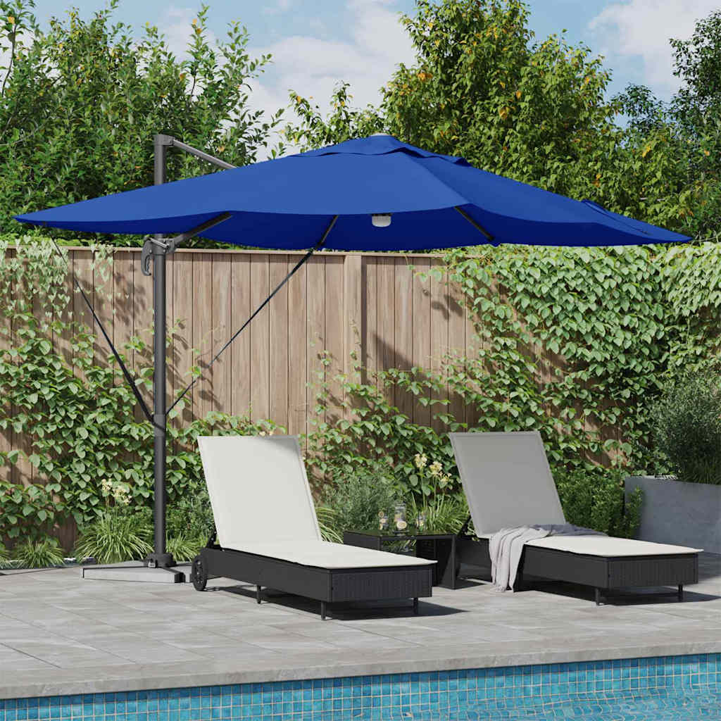 Umbrella Azurblau 351 x 250 x 253 cm Polyester and Aluminium