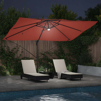 Umbrella Terracotta 351 x 250 x 253 cm Polyester and Aluminium