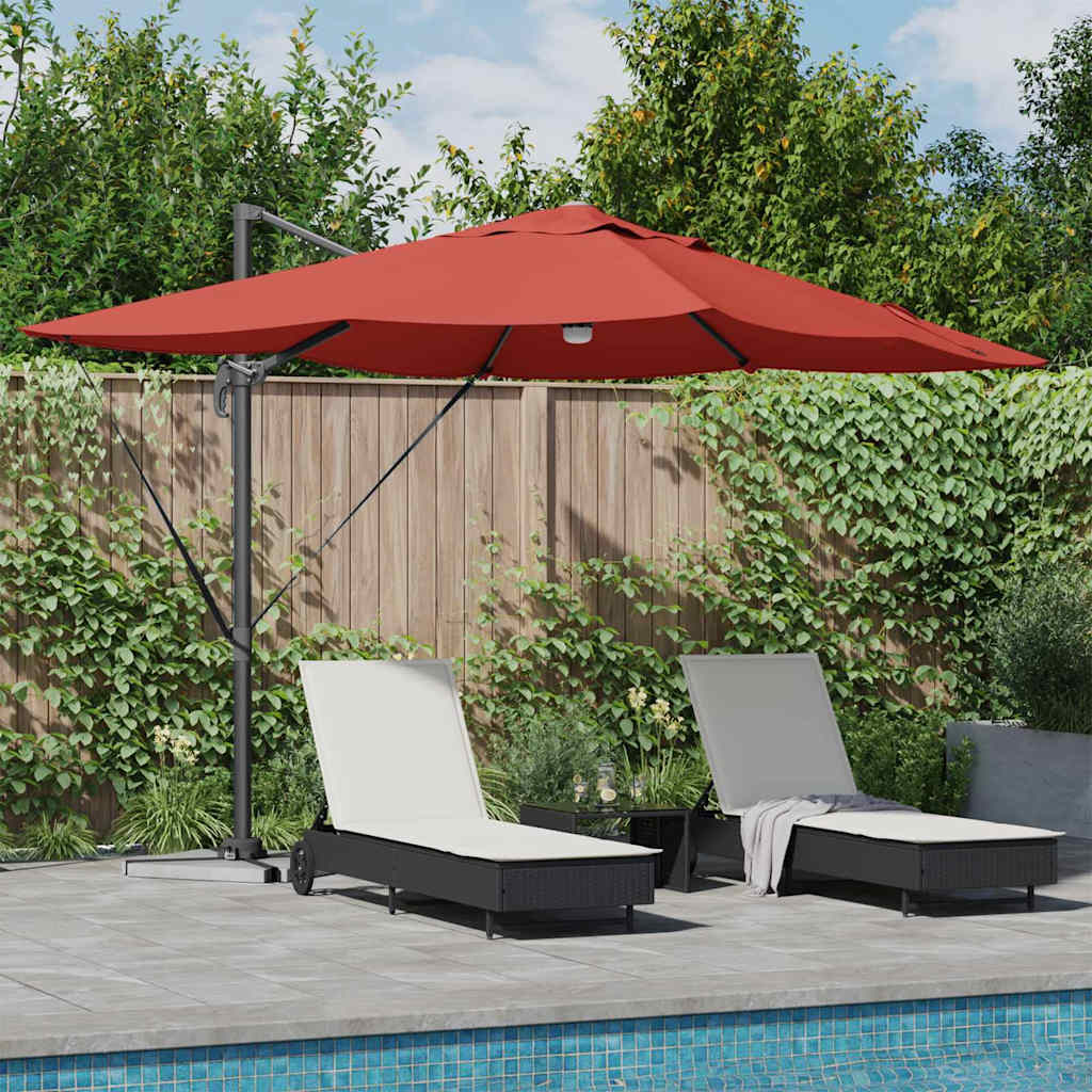 Umbrella Terracotta 351 x 250 x 253 cm Polyester and Aluminium