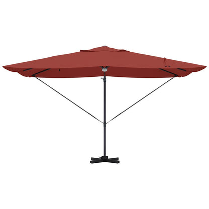 Umbrella Terracotta 351 x 250 x 253 cm Polyester and Aluminium