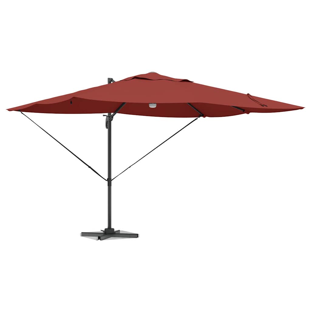 Umbrella Terracotta 351 x 250 x 253 cm Polyester and Aluminium