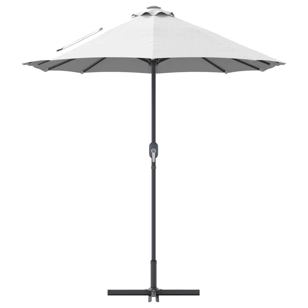 Garden Parasol Sand 370 x 197 x 239 cm Polyester and Aluminium