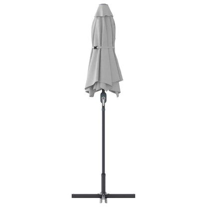 Garden Parasol Sand 370 x 197 x 239 cm Polyester and Aluminium