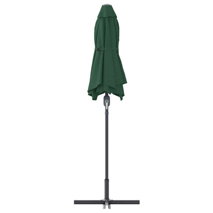 Garden Parasol Green 370 x 197 x 239 cm Polyester and Aluminium