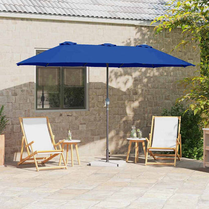 Garden Parasol Azurblau 370 x 197 x 239 cm