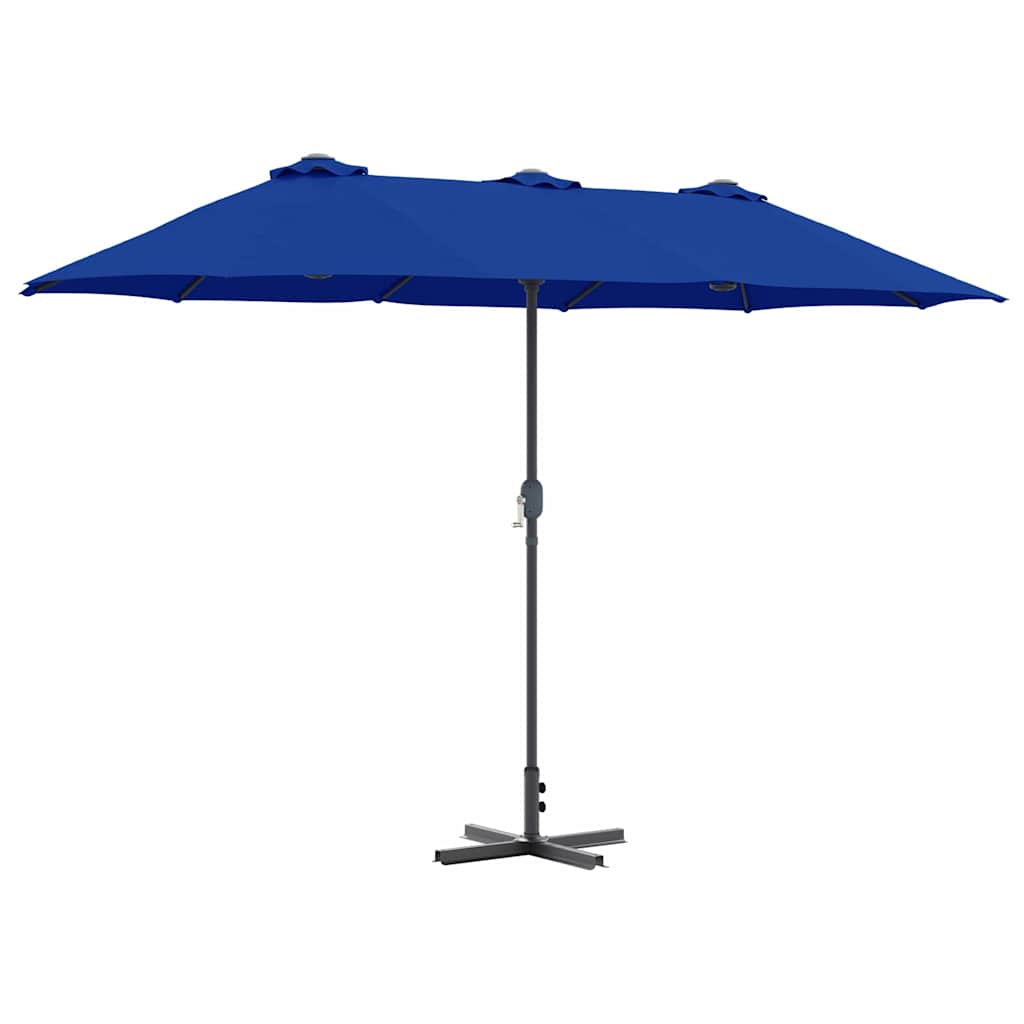 Garden Parasol Azurblau 370 x 197 x 239 cm