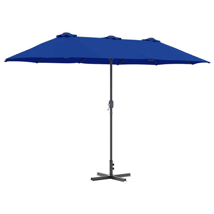 Garden Parasol Azurblau 370 x 197 x 239 cm