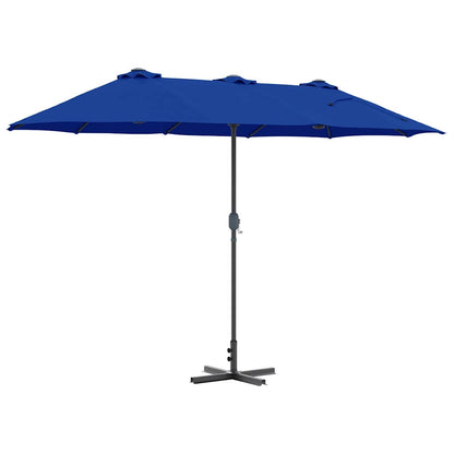 Garden Parasol Azurblau 370 x 197 x 239 cm