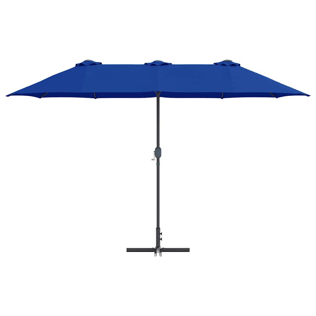 Garden Parasol Azurblau 370 x 197 x 239 cm
