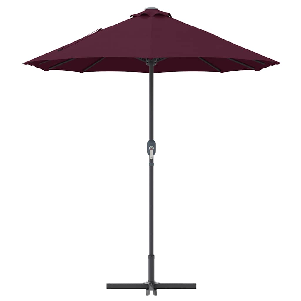 Garden Parasol Bordeaux Red 370 x 197 x 239 cm