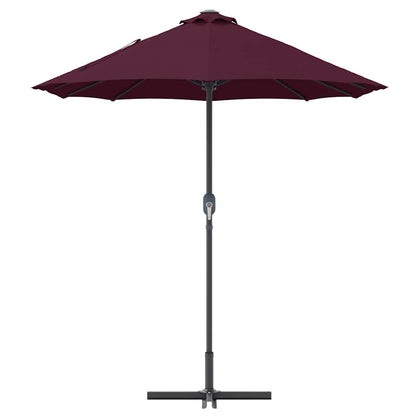 Garden Parasol Bordeaux Red 370 x 197 x 239 cm