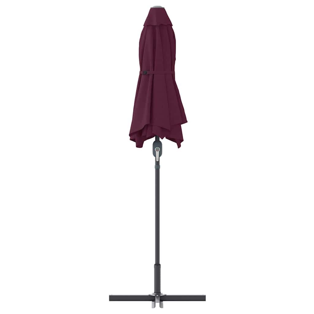 Garden Parasol Bordeaux Red 370 x 197 x 239 cm
