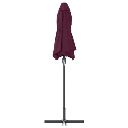 Garden Parasol Bordeaux Red 370 x 197 x 239 cm