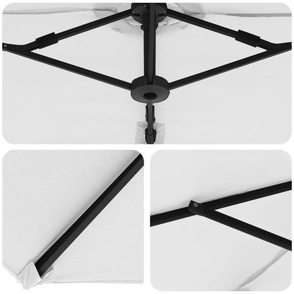 Umbrella Sand 372 x 198 x 243 cm Polyester and Aluminium