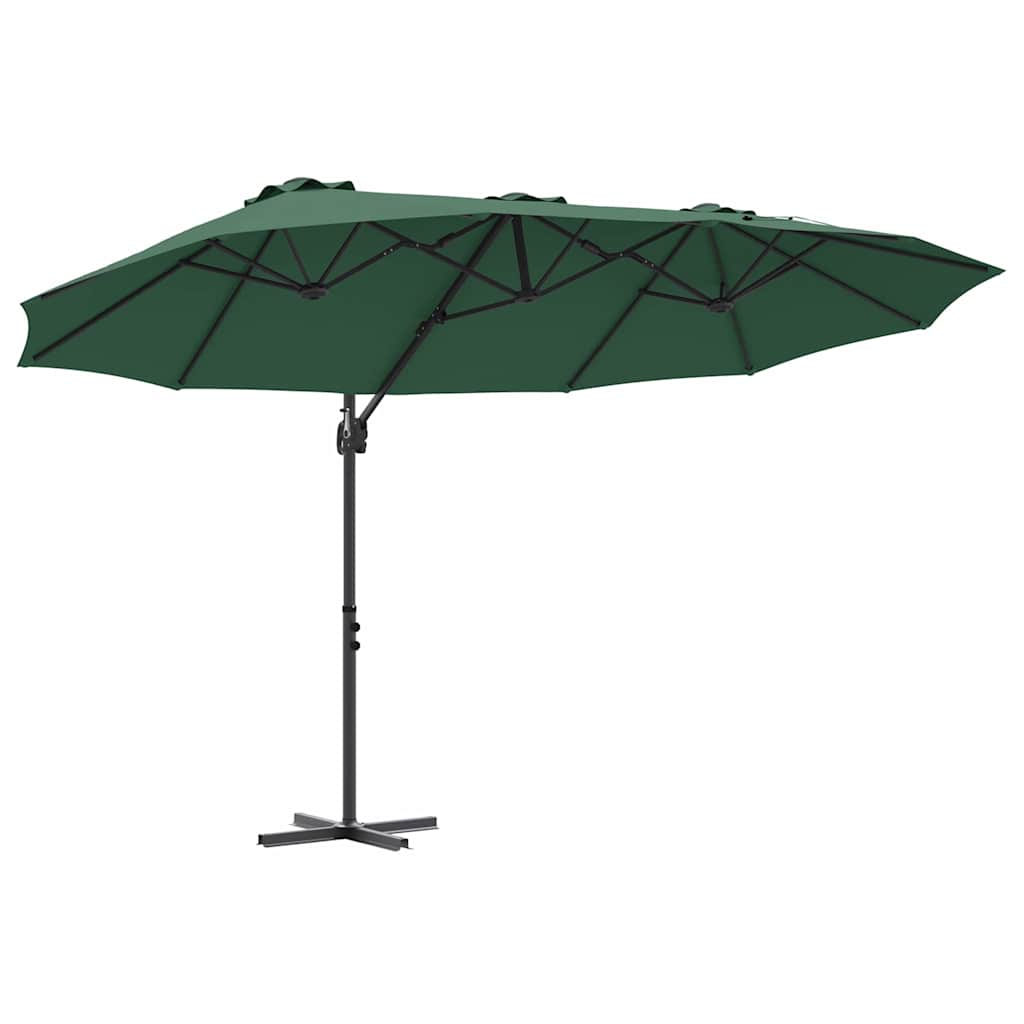 Umbrella Green 372 x 198 x 243 cm Polyester and Aluminium