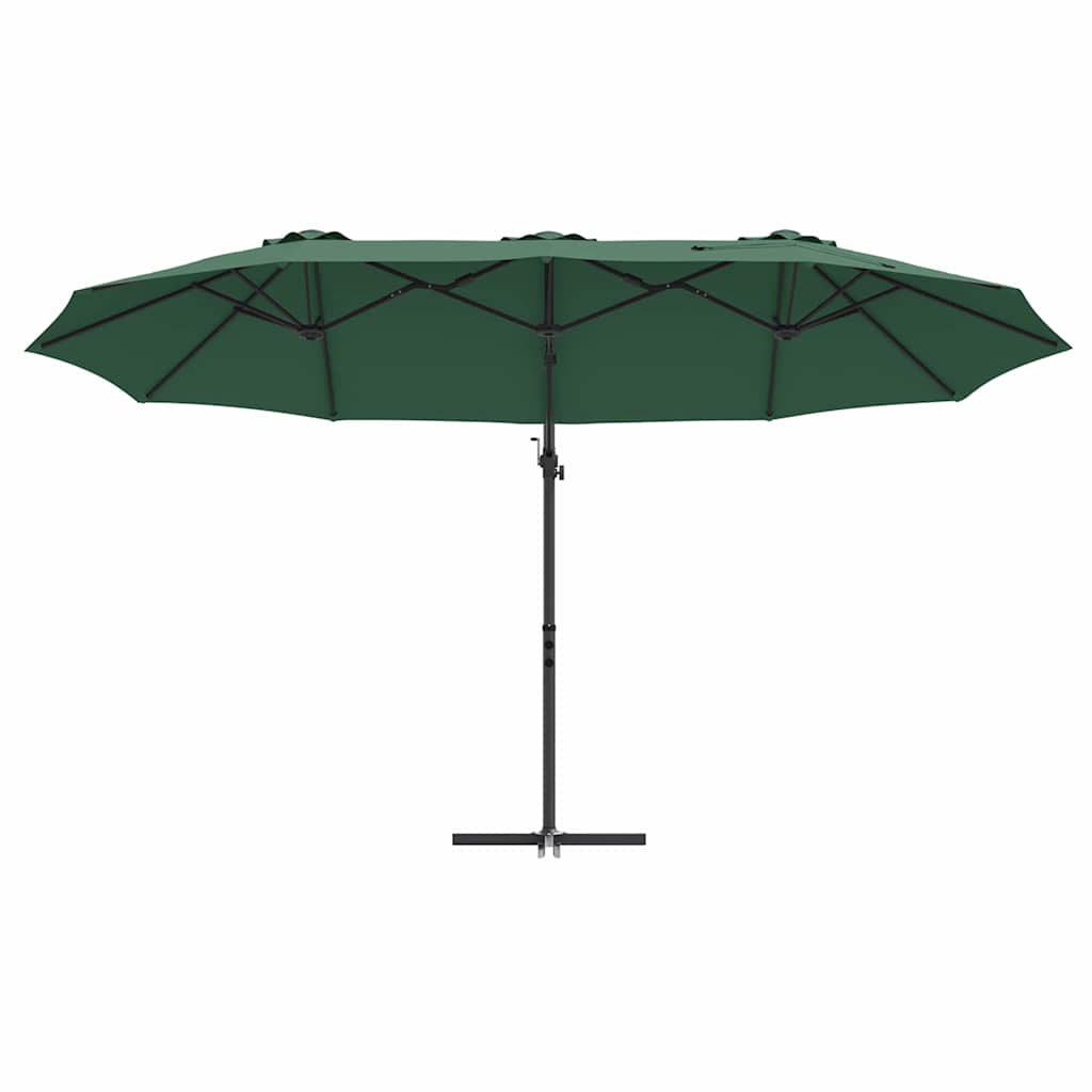 Umbrella Green 372 x 198 x 243 cm Polyester and Aluminium